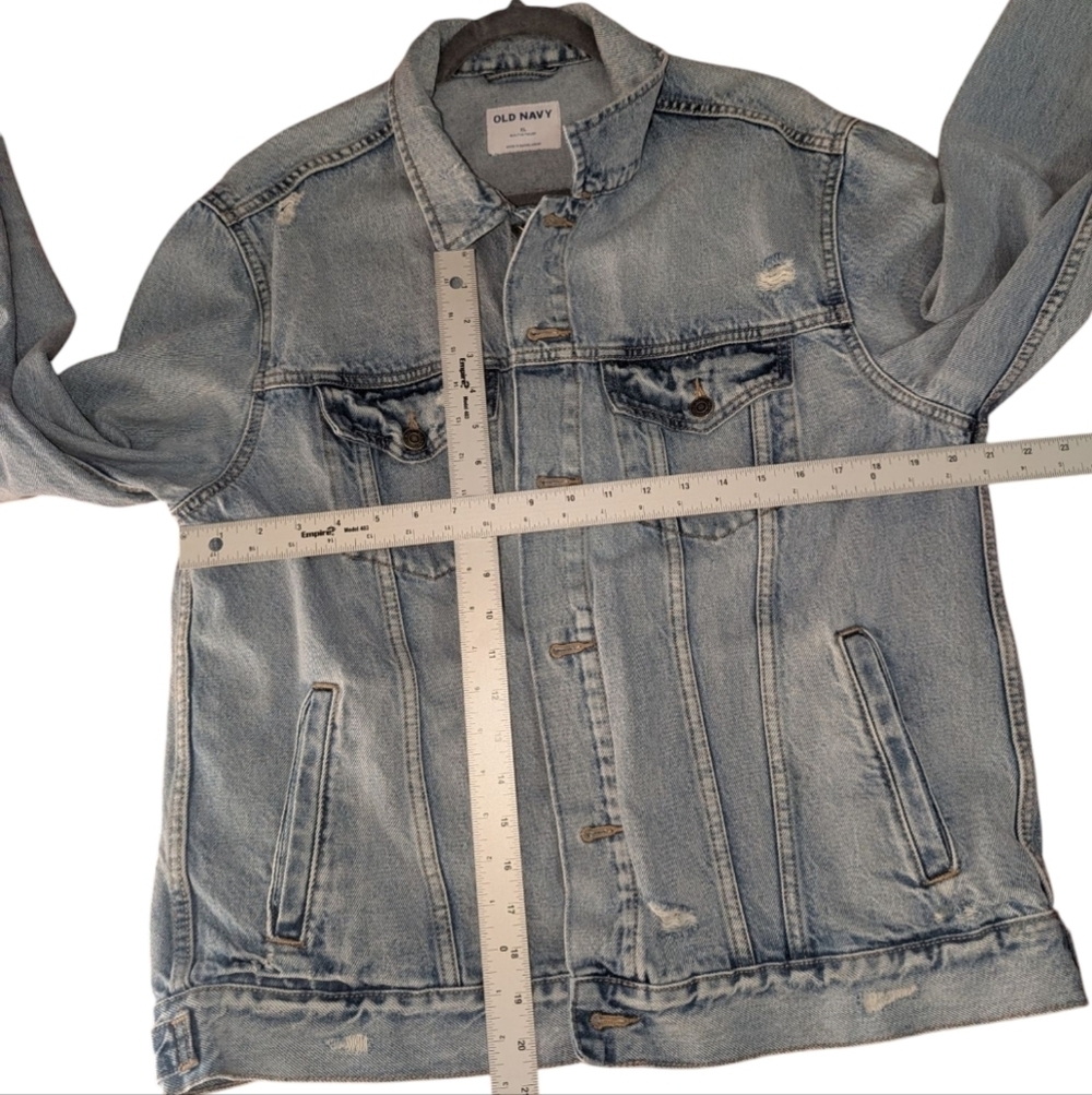 Old Navy Blue Jean Jacket Classic Denim Style - Picture 5 of 5